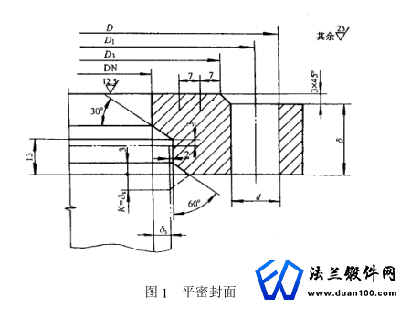 法兰甲型平焊法兰平密封面